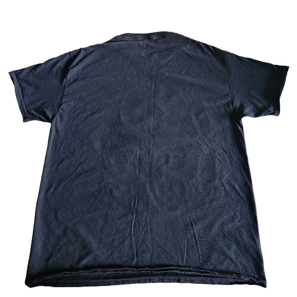 DOM Let's Get Weird T Shirt Mens Large Black Short Sleeve Psychedelic Trippy Cat - Picture 7 of 8